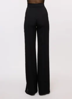 Embellished Crepe Pants 5 Embellished Crepe Pants -ELIESAAB SHOP 15837 BLACK 3 scaled