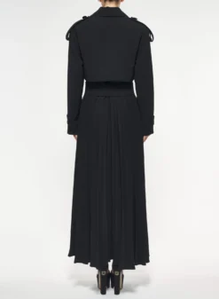 Double-Breasted Pleated Coat 9 Double-Breasted Pleated Coat -ELIESAAB SHOP C0005CD001 BLACK 6 scaled