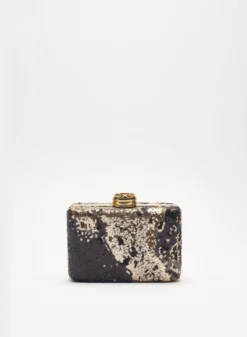 Accessories Black Embroidered Clutch