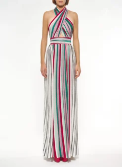 Halter Dress With Open Back