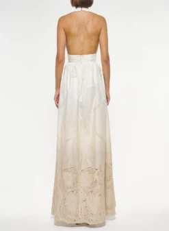 Poplin Dress With Cutwork Embroidery 5 Poplin Dress With Cutwork Embroidery -ELIESAAB SHOP D0015PO001 GRADIENT 20FOG 3 scaled