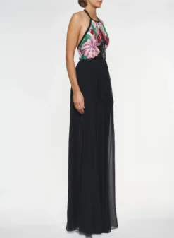 Sequin Embroidered Long Dress -ELIESAAB SHOP D0045YAS02 MULTICOLOR 20BOLD 2 scaled