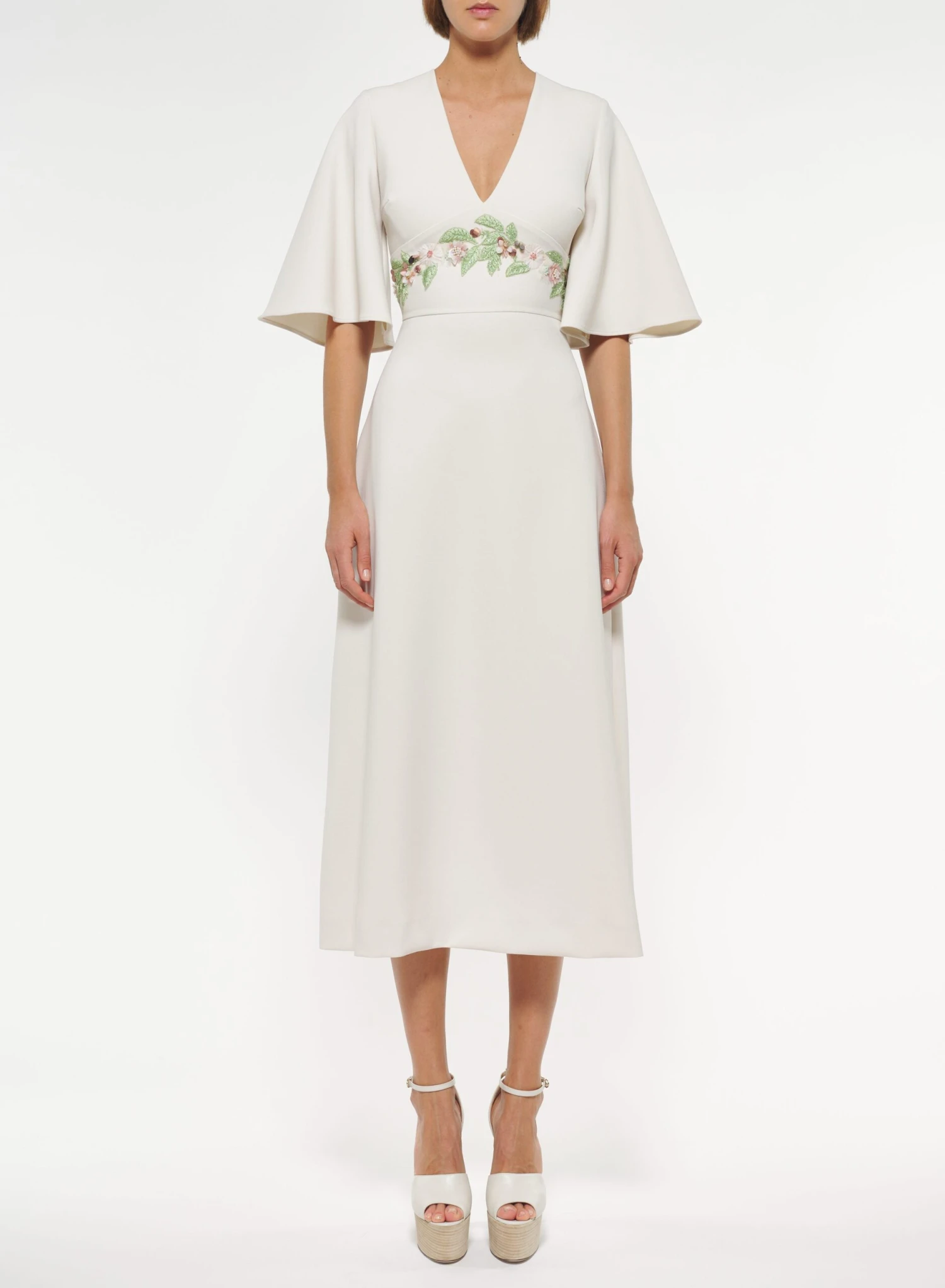 Embroidered Midi Dress 4 Embroidered Midi Dress - Image 4