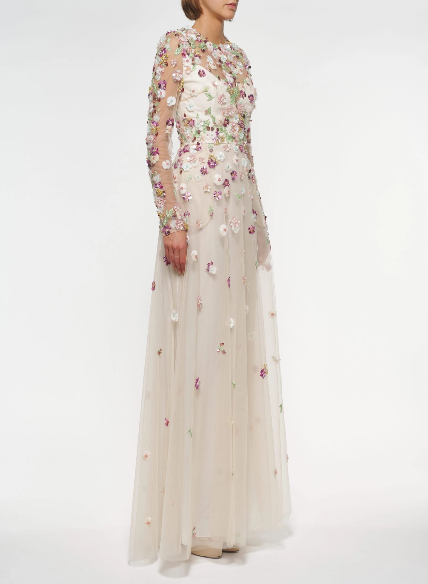 Floral Embroidered Tulle Dress 2 Floral Embroidered Tulle Dress - Image 2