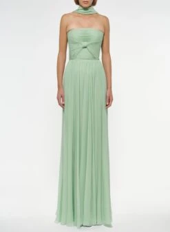 Strapless Silk Dress