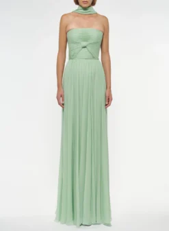 Strapless Silk Dress