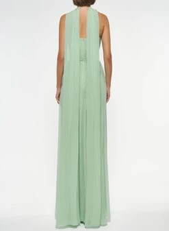 Strapless Silk Dress 5 Strapless Silk Dress -ELIESAAB SHOP D0081SI001 AQUAMARINE 3