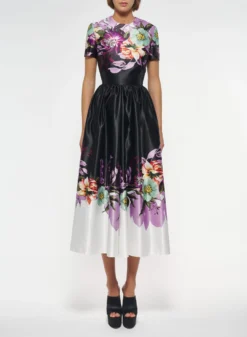 Floral Print Duchesse Dress