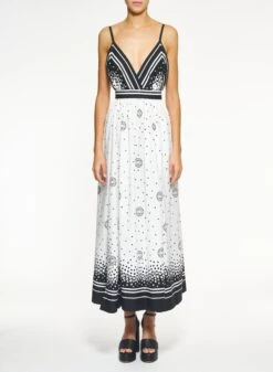 Moon Printed Cotton Dress