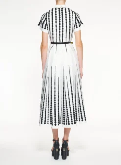 Moon Embroidered Poplin Dress 5 Moon Embroidered Poplin Dress -ELIESAAB SHOP D0117AS24POE03 BLACK WHITE 3 scaled