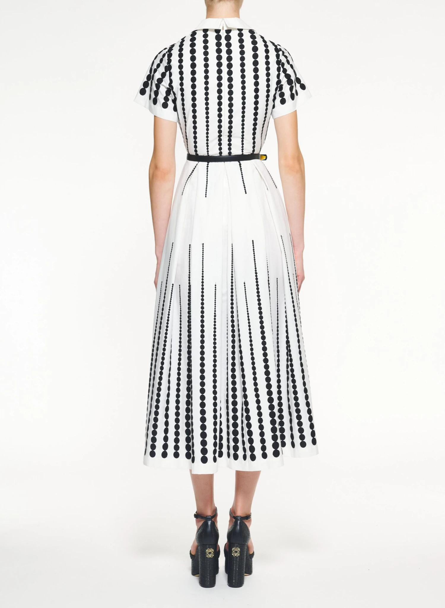 Moon Embroidered Poplin Dress 3 Moon Embroidered Poplin Dress - Image 3