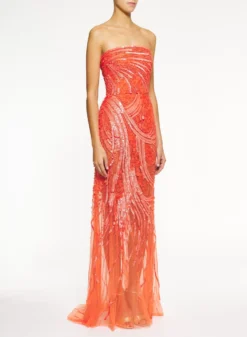 Bead Embroidered Polka Dress -ELIESAAB SHOP D0158NS24BE004 SPRITZ 5 scaled