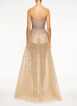 Multicolor Bead Embroidered Dress -ELIESAAB SHOP D0161NS24BE006 MULTICOLOR 3 scaled