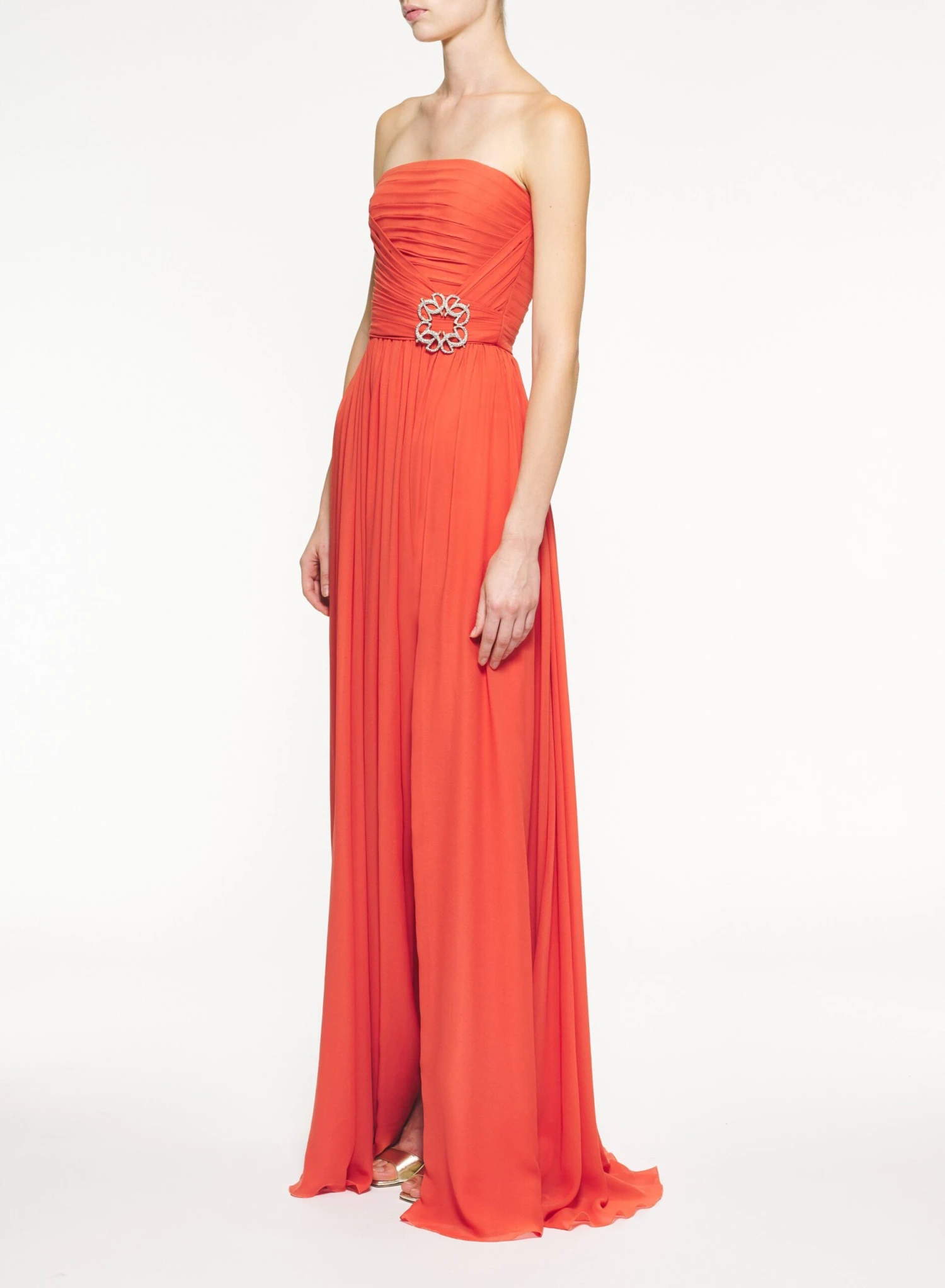 Strapless Silk Long Dress 2 Strapless Silk Long Dress - Image 2