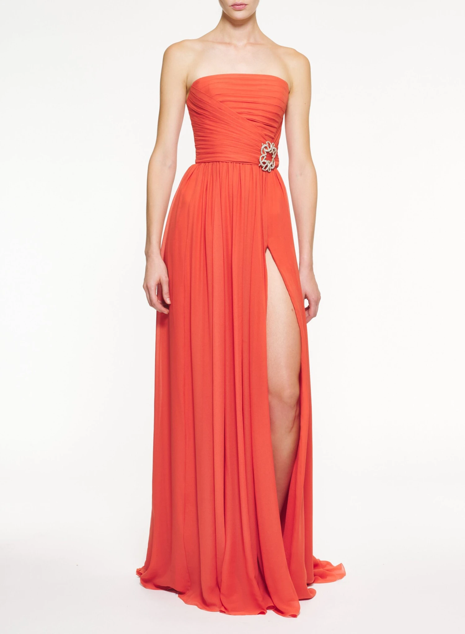 Strapless Silk Long Dress 4 Strapless Silk Long Dress - Image 4