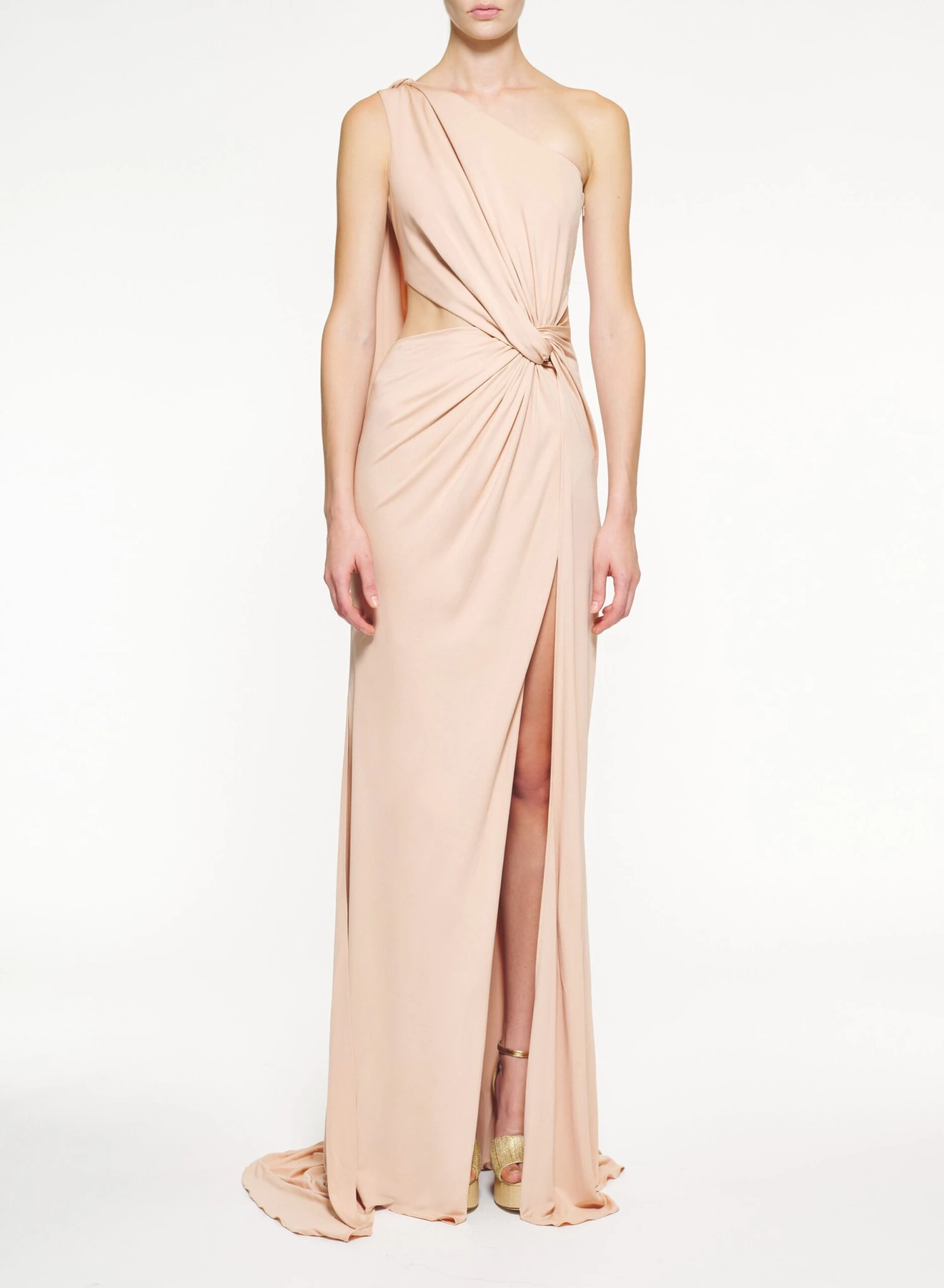 Jersey Fluid One-Shoulder Dress 2 Jersey Fluid One-Shoulder Dress - Image 2