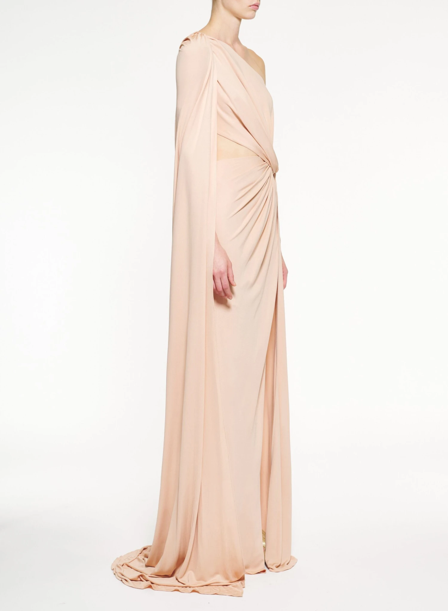 Jersey Fluid One-Shoulder Dress 3 Jersey Fluid One-Shoulder Dress - Image 3