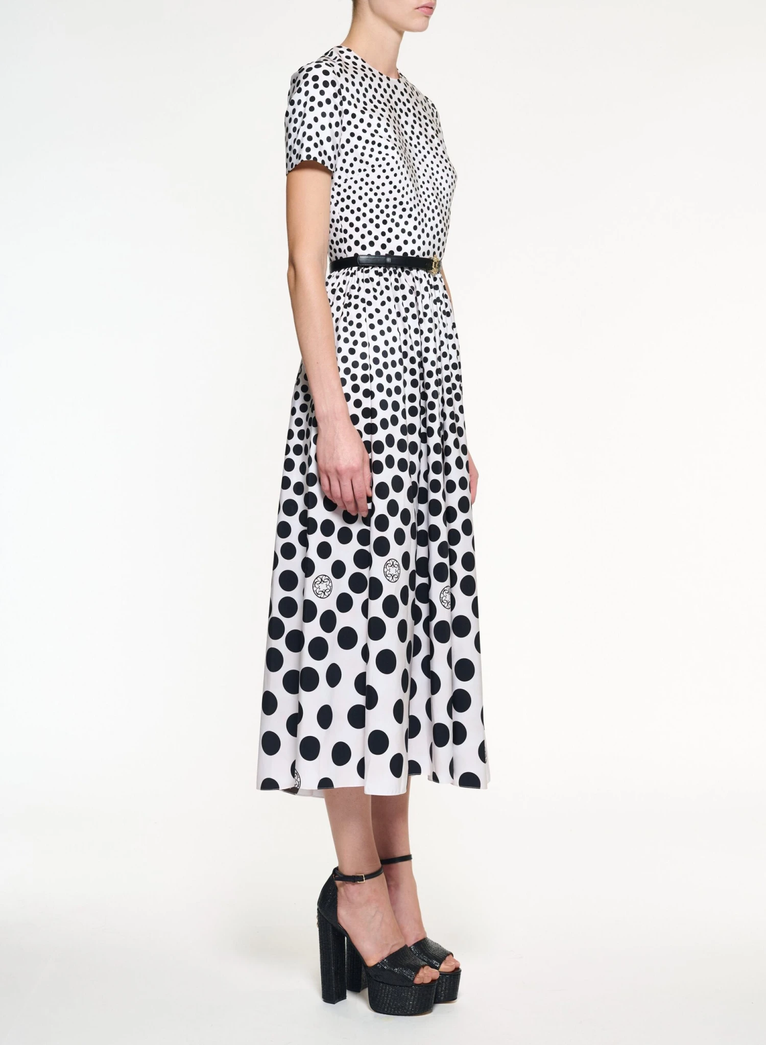 Moon Printed Taffeta Dress 2 Moon Printed Taffeta Dress - Image 2