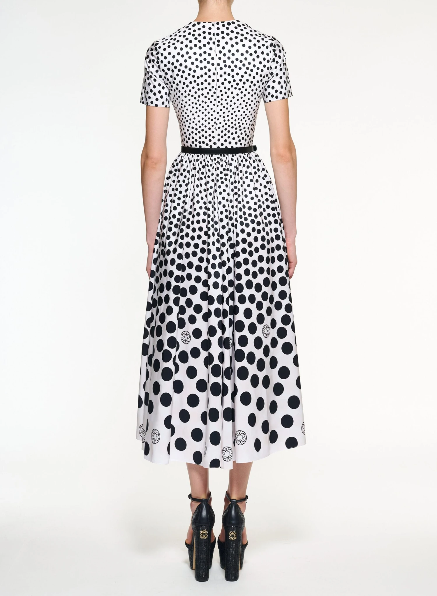Moon Printed Taffeta Dress 3 Moon Printed Taffeta Dress - Image 3