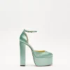 Accessories Satin Platform Pump