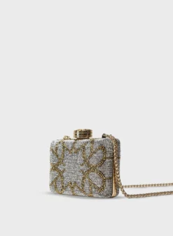 Accessories Crystal Embellished Minaudière -ELIESAAB SHOP ES940421 SILVER GOLD 3 scaled