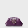 Accessories Purple Leather Pouch
