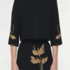 Gold Foliage Embroidered Jacket