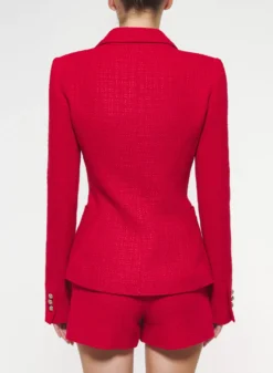 Double-Breasted Tweed Blazer 5 Double-Breasted Tweed Blazer -ELIESAAB SHOP J0006TW002 NEW 20RED 3 scaled