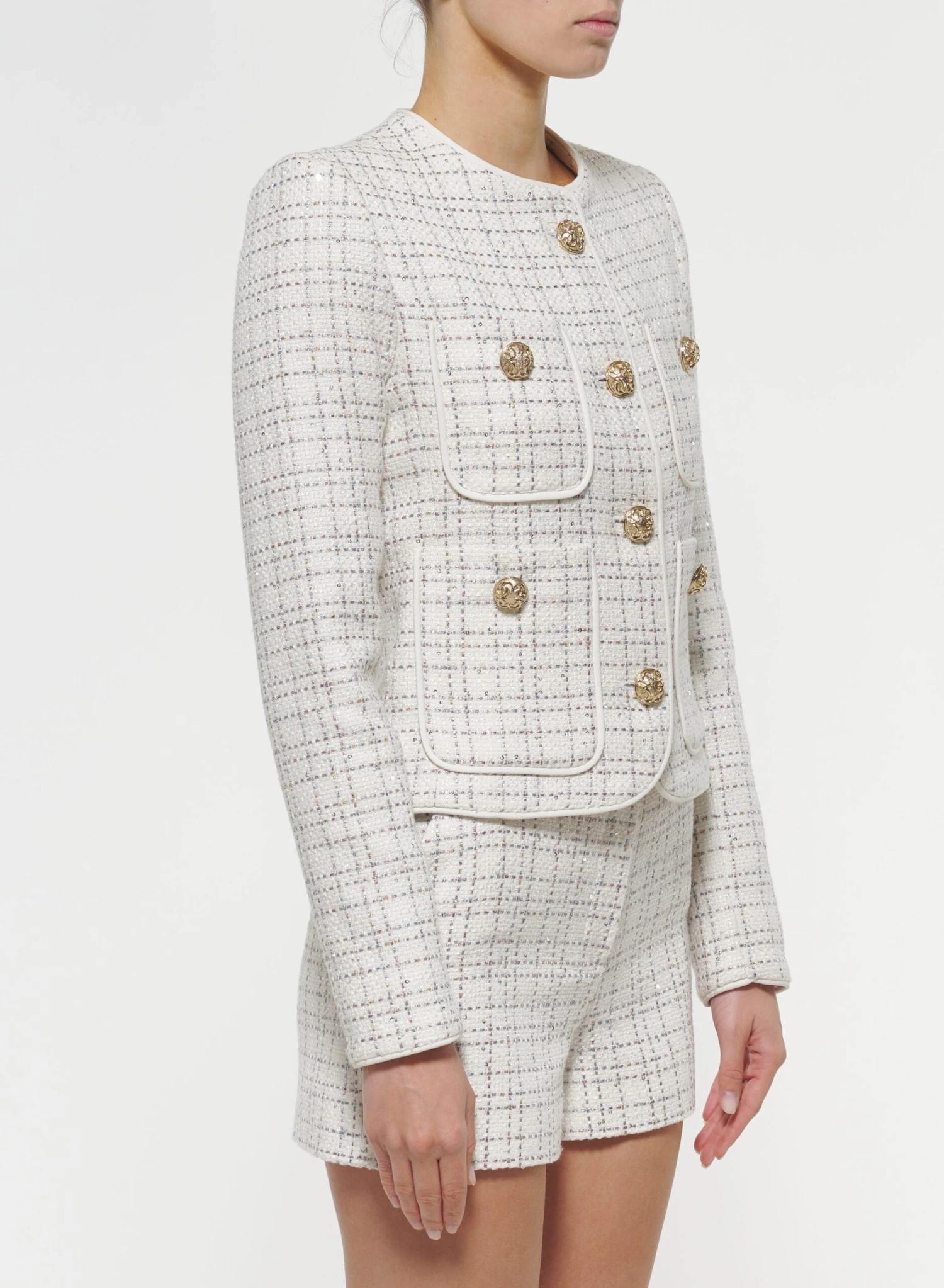 Sequin Tweed Jacket 2 Sequin Tweed Jacket - Image 2