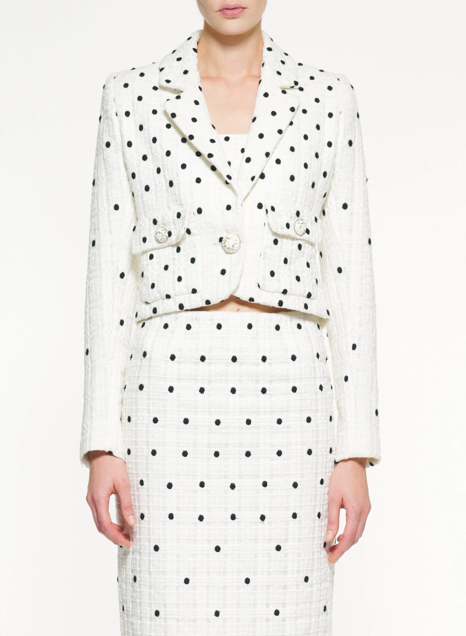 Tweed Effect Moon Dot Jacket 2 Tweed Effect Moon Dot Jacket - Image 2