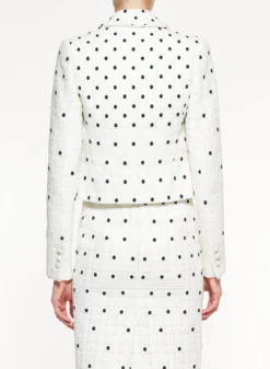 Tweed Effect Moon Dot Jacket 7 Tweed Effect Moon Dot Jacket -ELIESAAB SHOP J0013NS24COE02 BLACK WHITE 4 scaled