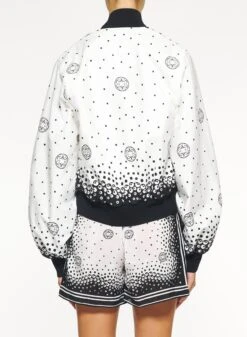Moon Printed Cotton Jacket 7 Moon Printed Cotton Jacket -ELIESAAB SHOP J0023PS24PO005 BLACK WHITE 4