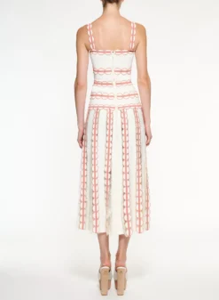 Knit And Lace Midi Dress -ELIESAAB SHOP KD006NS24VI001 SPRITZ 20ON 20POWDER 20WHITE 3 scaled