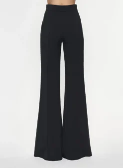Cady Pants With Satin Inserts -ELIESAAB SHOP P0001CD001 BLACK 3 scaled