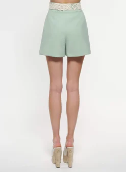 Embroidered Cady Shorts 5 Embroidered Cady Shorts -ELIESAAB SHOP P0004ECD001 AQUAMARINE 3 scaled