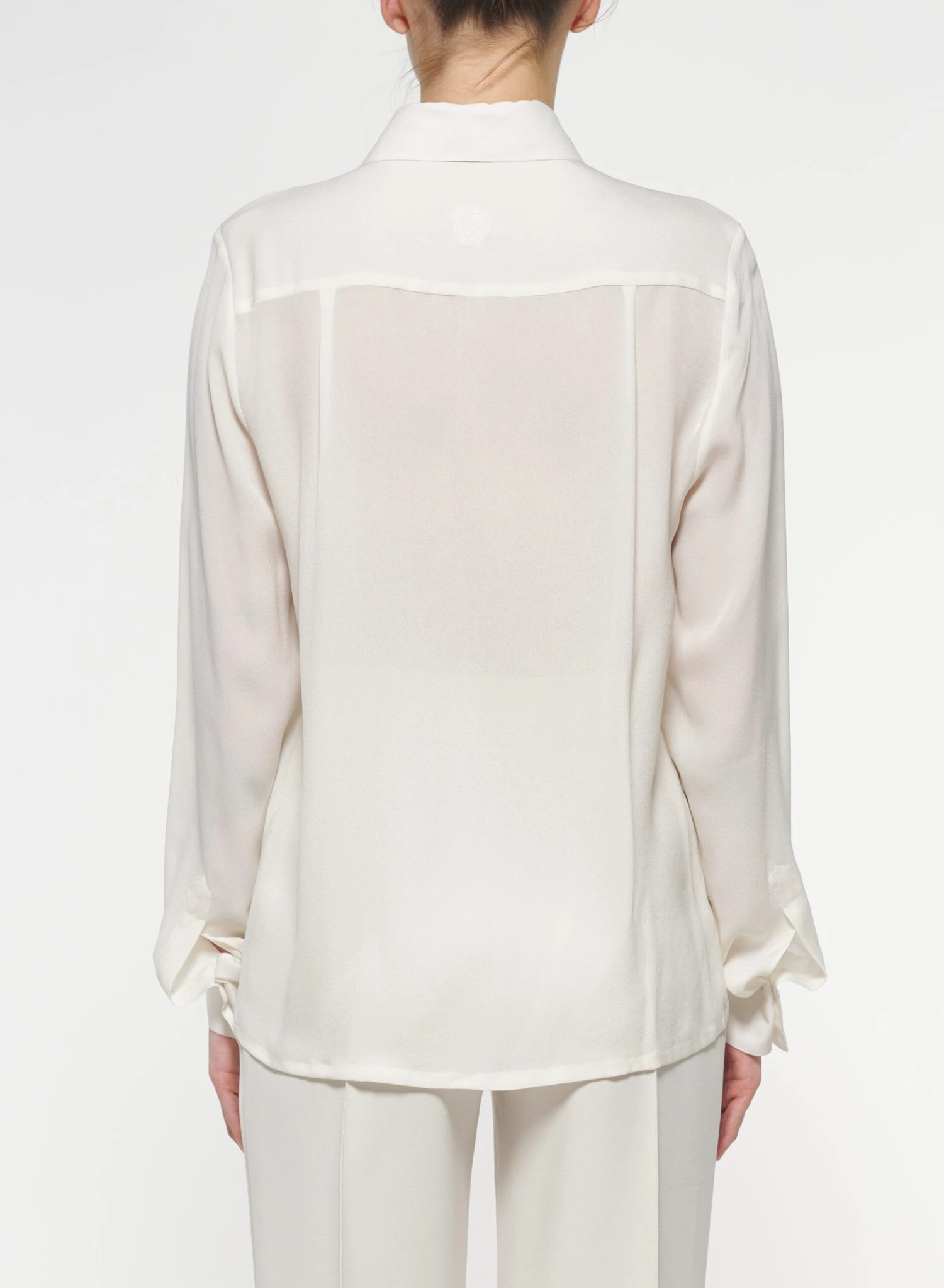 Floral Embroidered Silk Shirt 4 Floral Embroidered Silk Shirt - Image 4