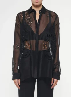 Sheer Organza Shirt