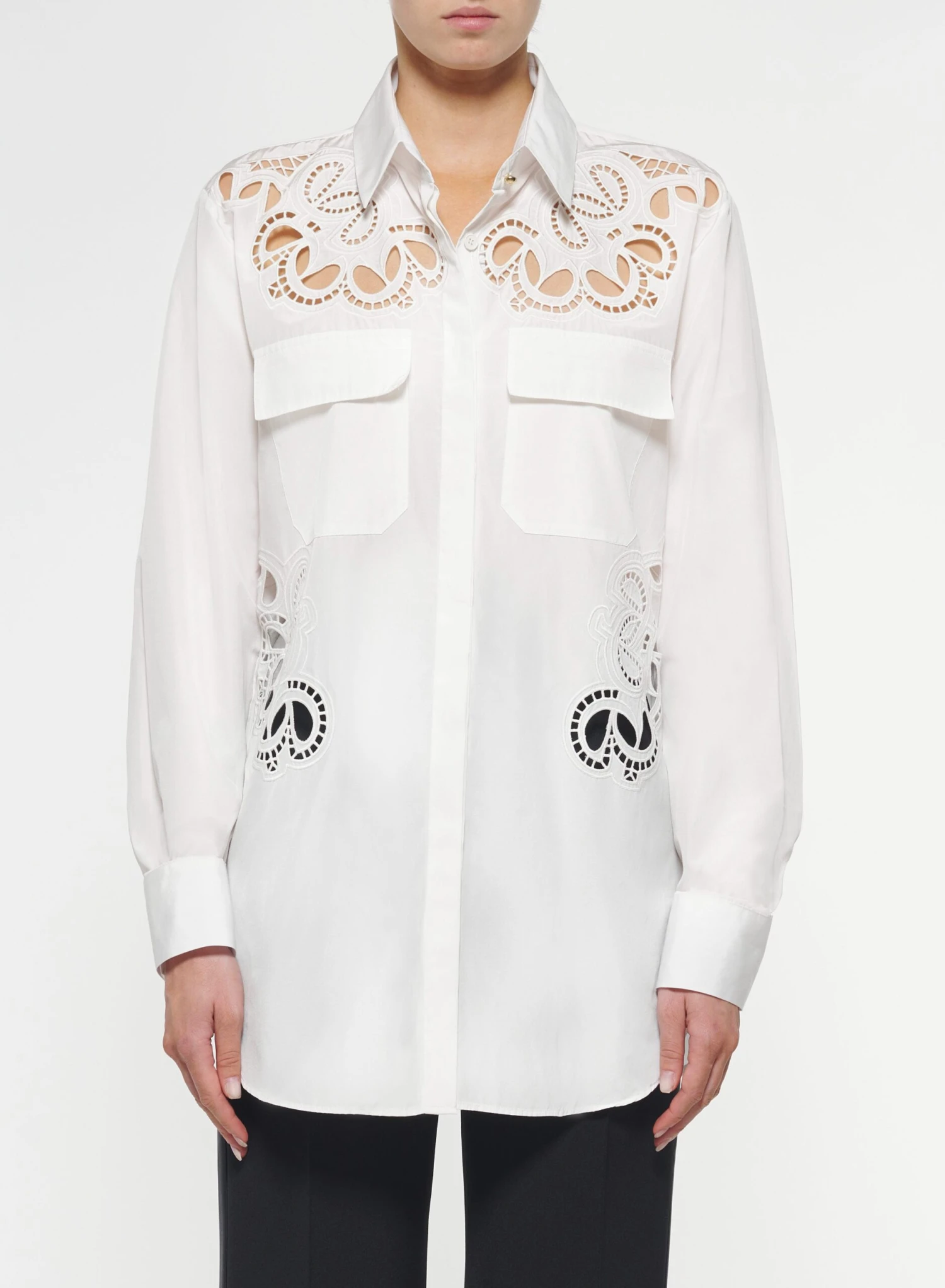 Embroidered Cutwork Shirt 1 Embroidered Cutwork Shirt