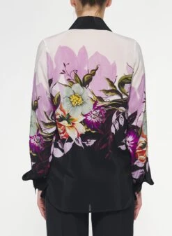 Floral Print Silk Shirt -ELIESAAB SHOP SH015SI001 MEDIUM 20FLOWER 4