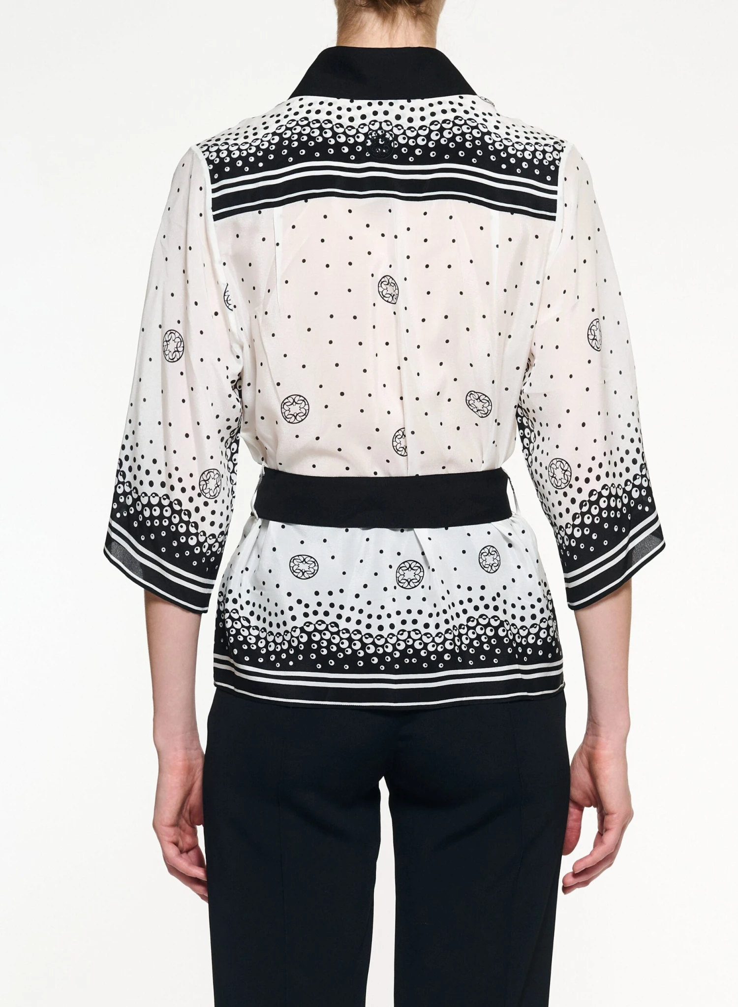 Moon Printed Silk Shirt 3 Moon Printed Silk Shirt - Image 3