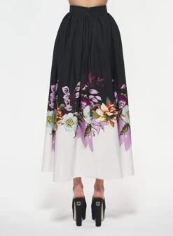 Floral Print Poplin Skirt 5 Floral Print Poplin Skirt -ELIESAAB SHOP SK007PO000 MEDIUM 20FLOWER 3