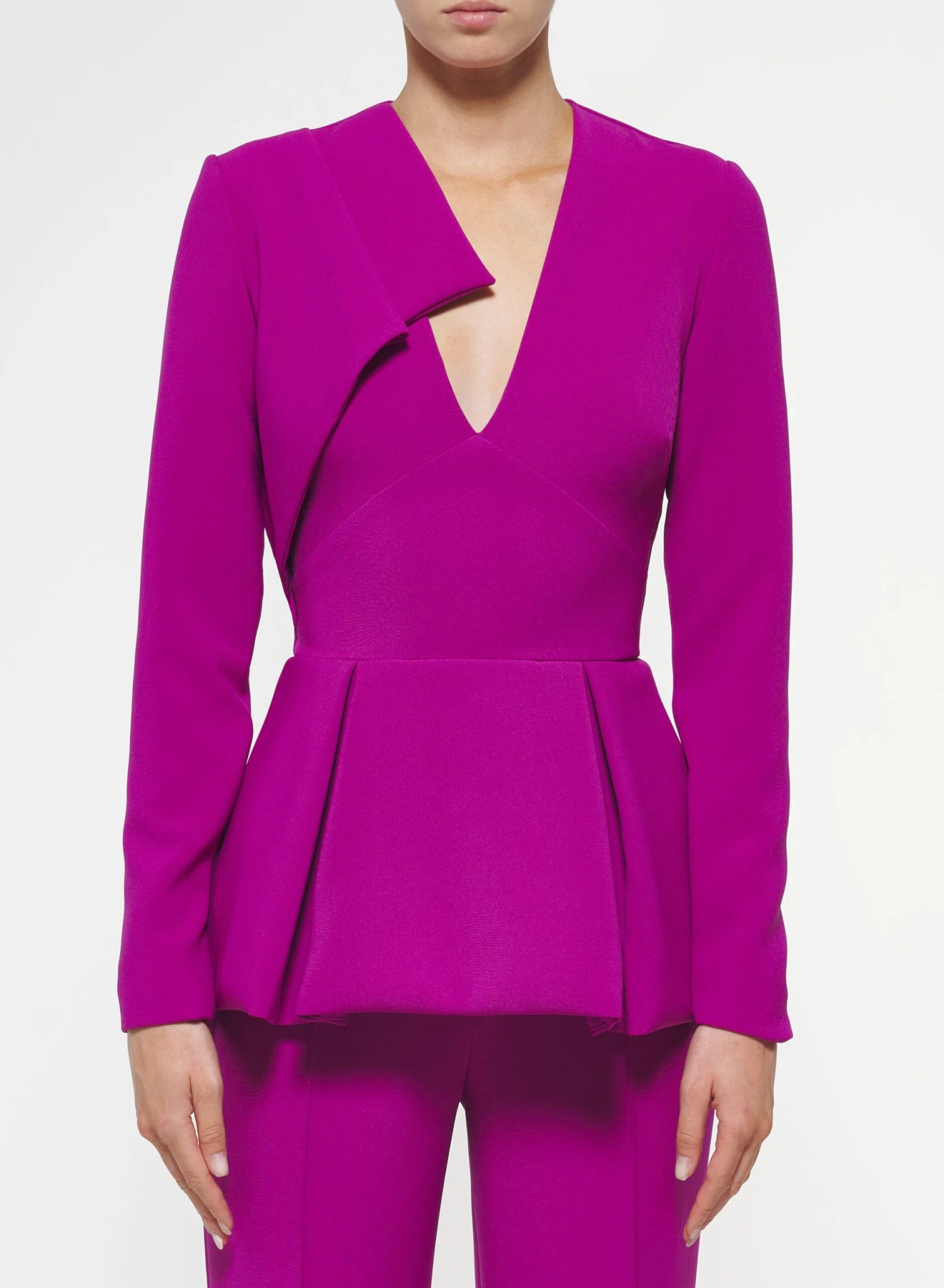 Peplum Top With Flap Detail 1 Peplum Top With Flap Detail