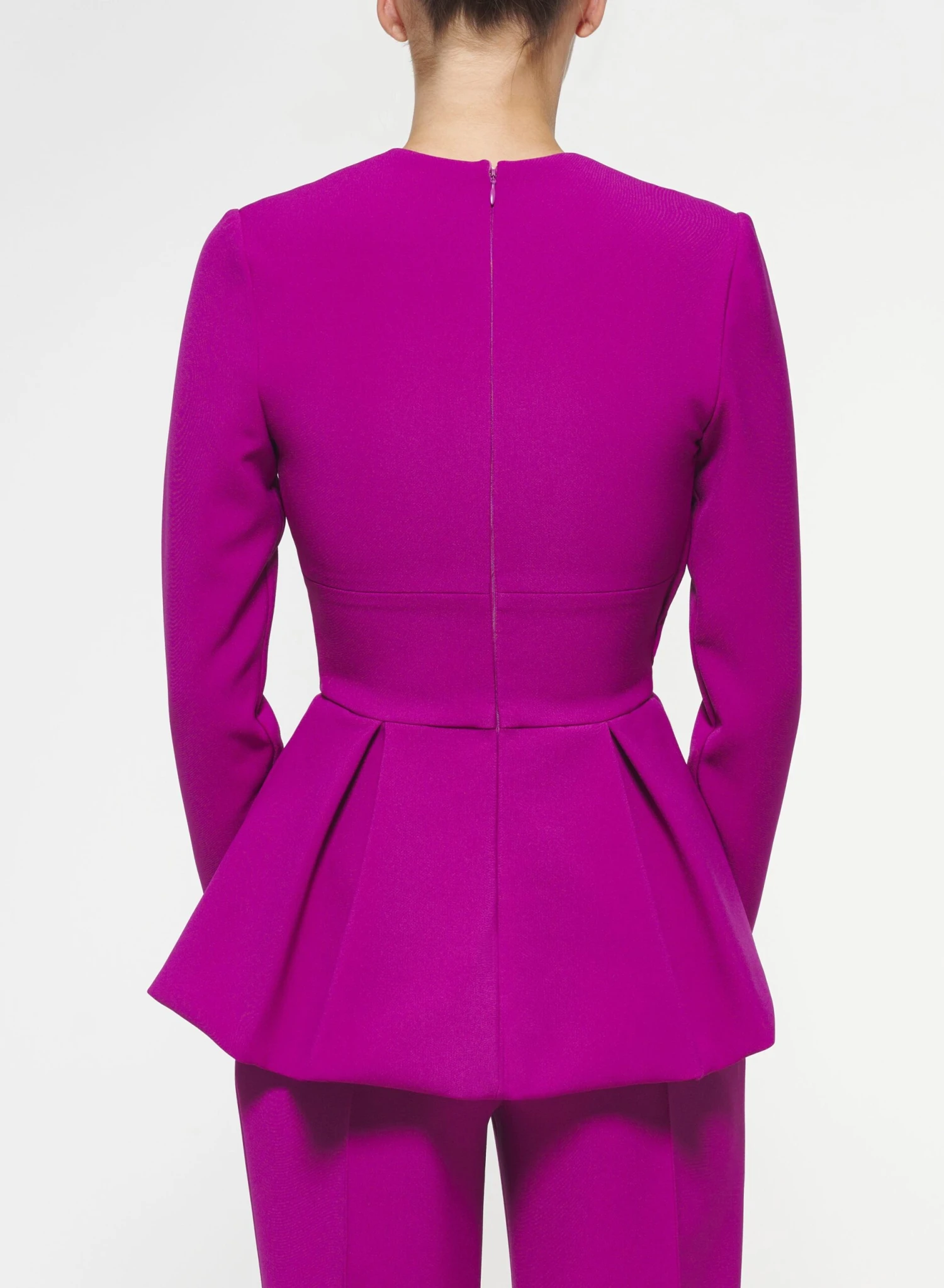 Peplum Top With Flap Detail 3 Peplum Top With Flap Detail - Image 3