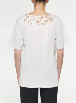 Embroidered Cotton Jersey T-Shirt 5 Embroidered Cotton Jersey T-Shirt -ELIESAAB SHOP TS001JC001 POWDER 20WHITE 3 scaled