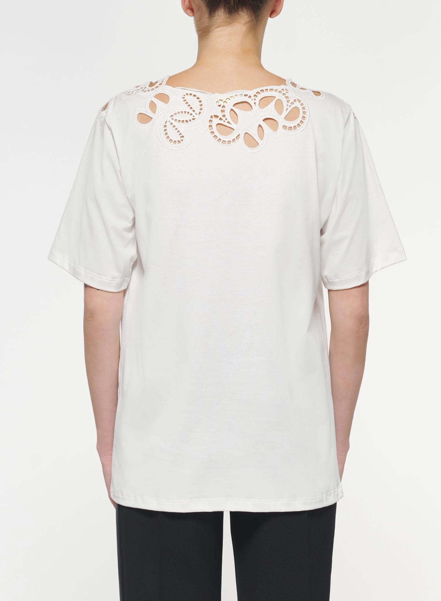 Embroidered Cotton Jersey T-Shirt 3 Embroidered Cotton Jersey T-Shirt - Image 3